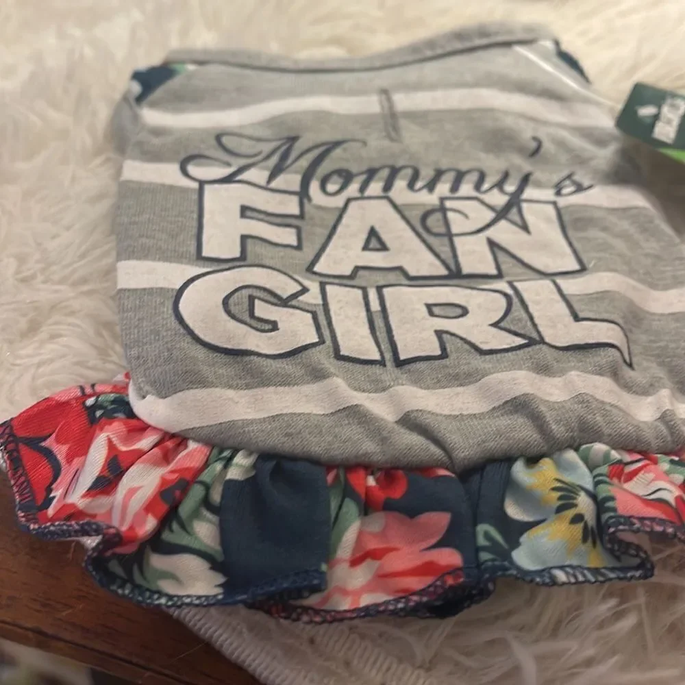 Dog Tank Dress Says Mommys Fan Girl New XXsmall